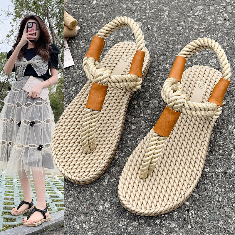 Women's Flat Espadrille Sandals for Stylish and Casual Beach Wear