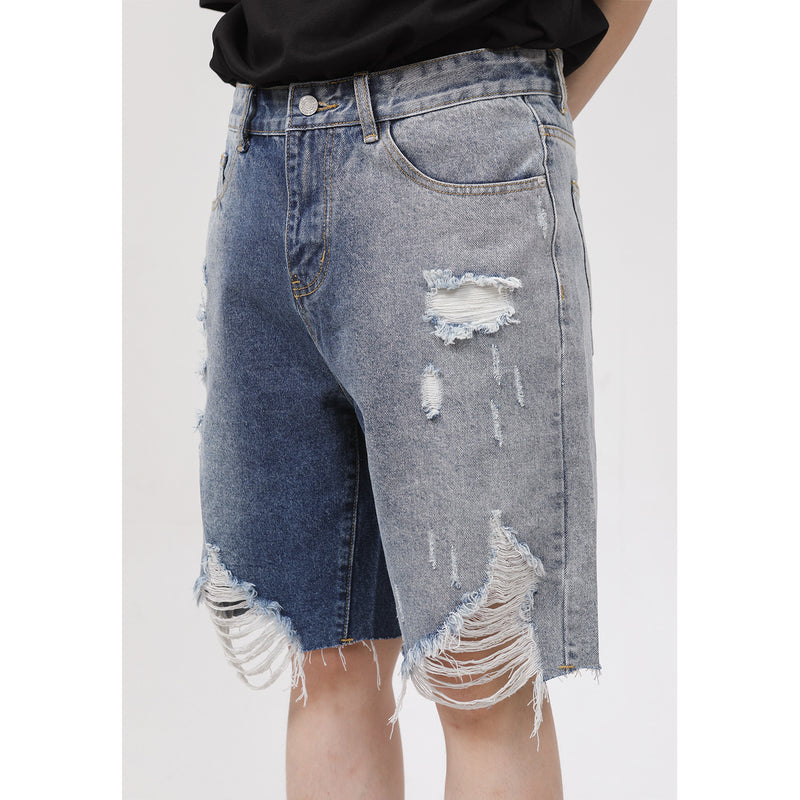 Straight cut cropped shorts