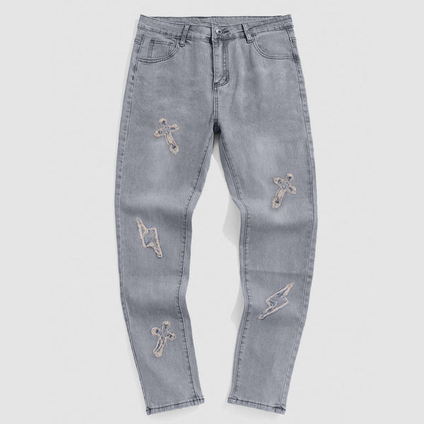 Street Wash Vintage Casual Jeans