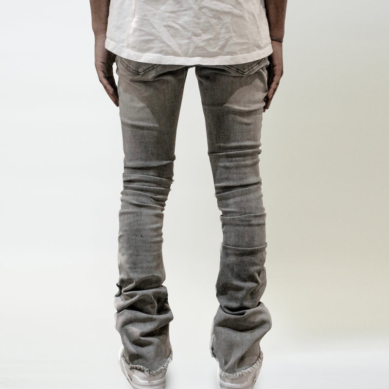 Tide brand retro straight ripped jeans