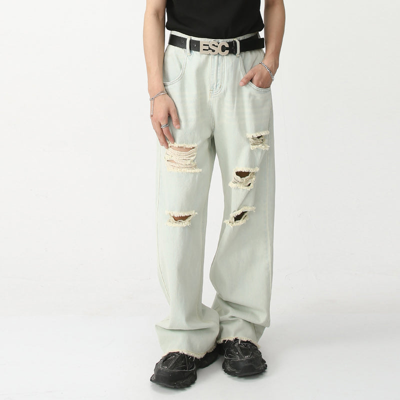 Loose Ripped American Hip Hop Street Jeans