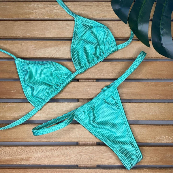 Sexy solid color bikini