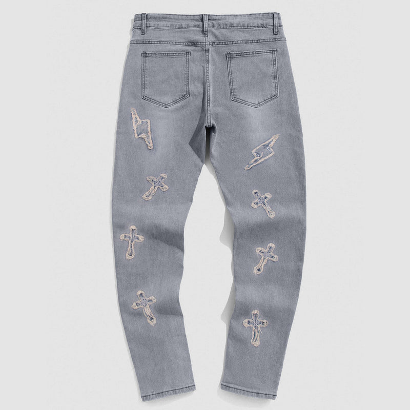 Street Wash Vintage Casual Jeans