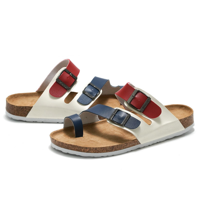 Unisex Cork Sandals with EVA Sole for Summer Comfort