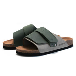 Casual and Durable Men's Slippers for Summer and Autumn - Soft Cork Slippers with Water Pine Material