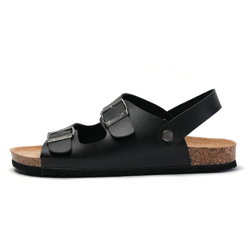 Casual Open-Toe Sandals for Youth in White and Black