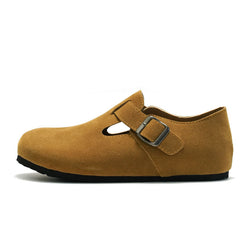 Stylish Unisex Suede Cork Loafers for Casual Wear and Beach