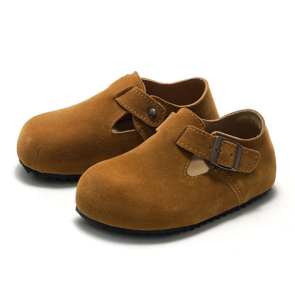 New Arrival Cork Leather Shoes for Kids - Neutral Style