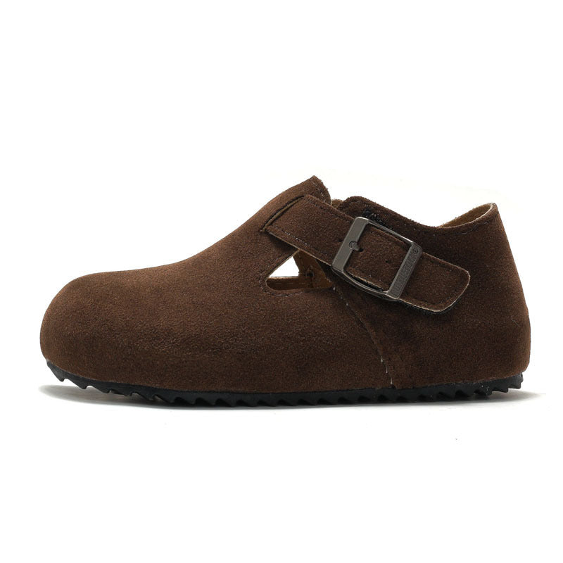 New Arrival Cork Leather Shoes for Kids - Neutral Style