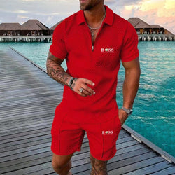 Fashion POLO casual sports suit