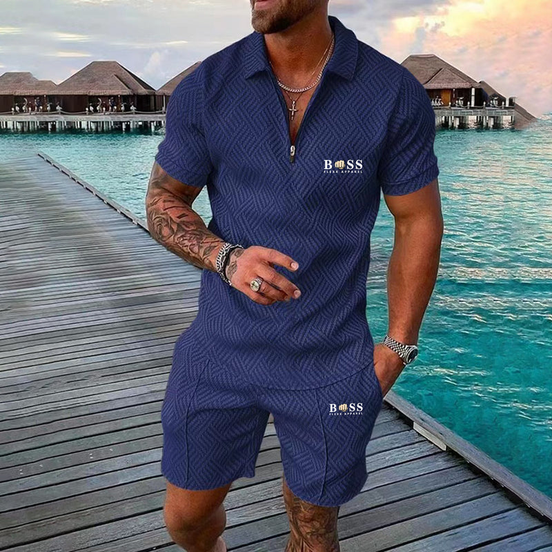 Fashion POLO casual sports suit