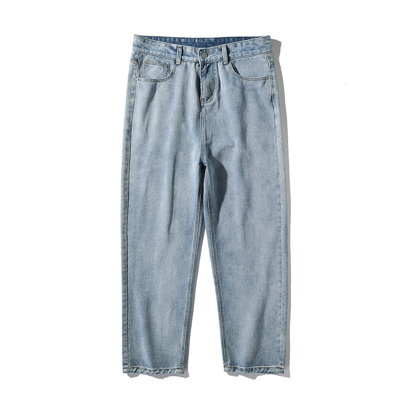 Japanese Washed Loose Straight Jeans
