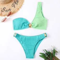 Simple Ring Accessories Ladies Two-Piece Swimsuit